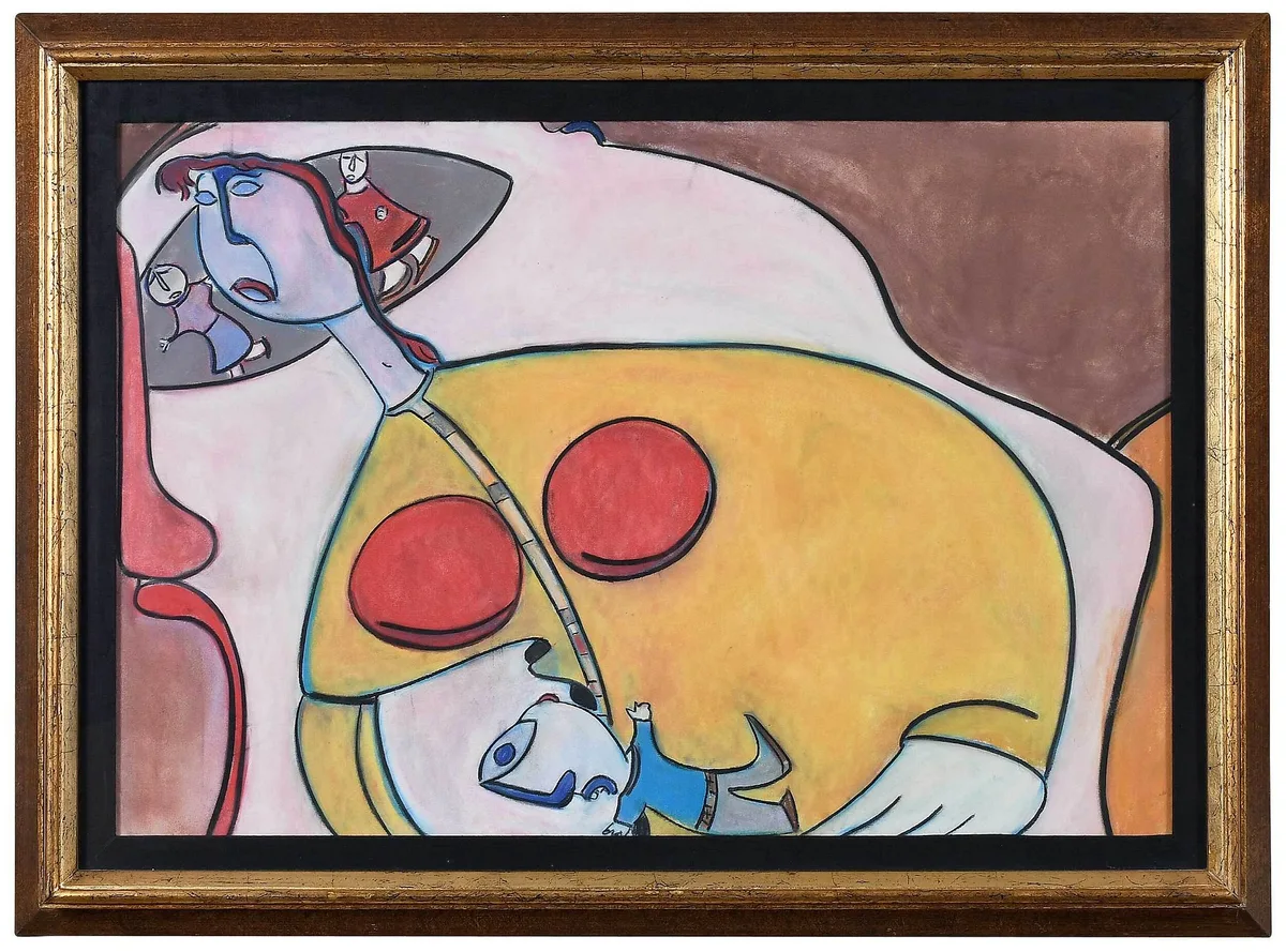 Sharon Louden, Mother and Child, pastel on paper