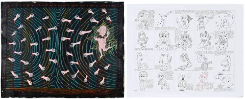 Ronald J. Sloan, Two works: The Singer, oil on paper