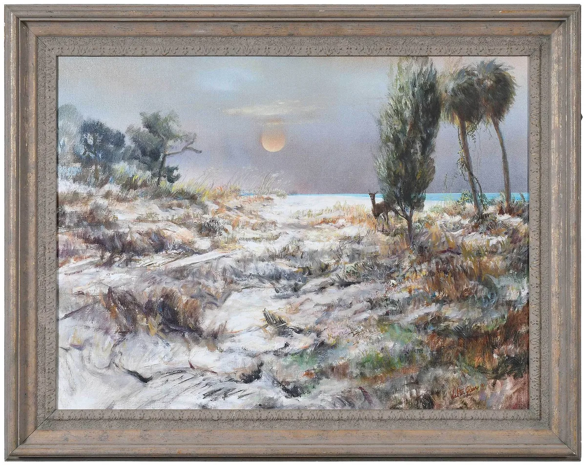 Walter Marion Greer, North Beach, oil on canvas