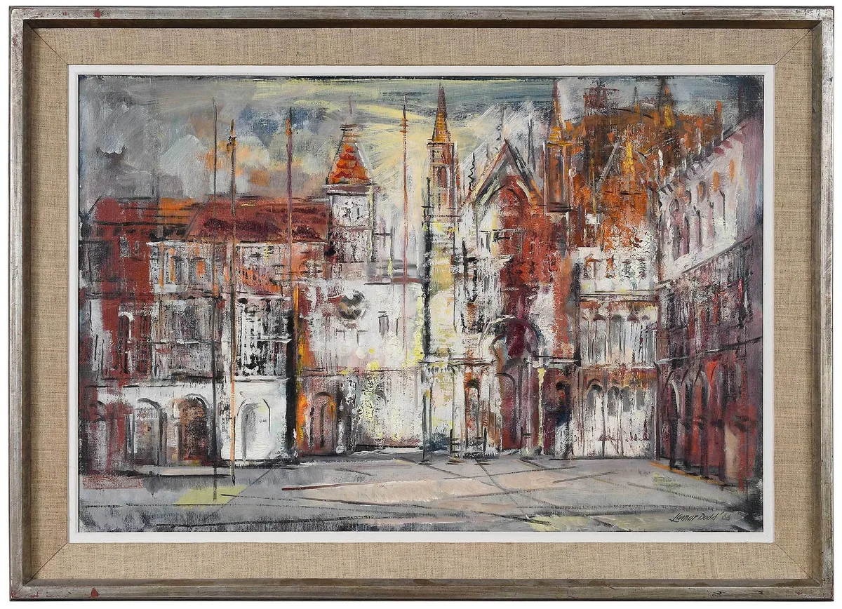 In Venice by Lamar Dodd, 1956, oil on canvas, offered Jul 2022