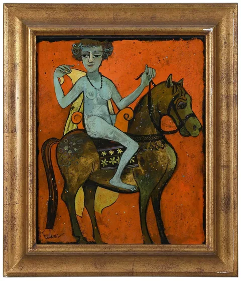 Henry Faulkner, Lady Godiva, oil on board