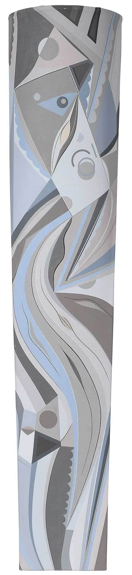 Not A Word, not apparently signed, dimensional canvas by Robert Barnard, acrylic on linen, offered Jul 2022