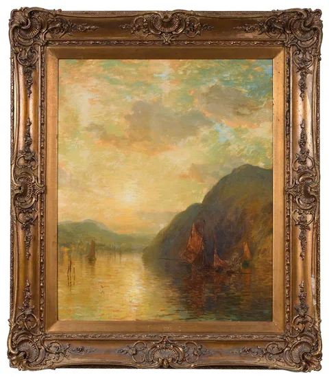 George McCord, Sailing Scene, oil on canvas