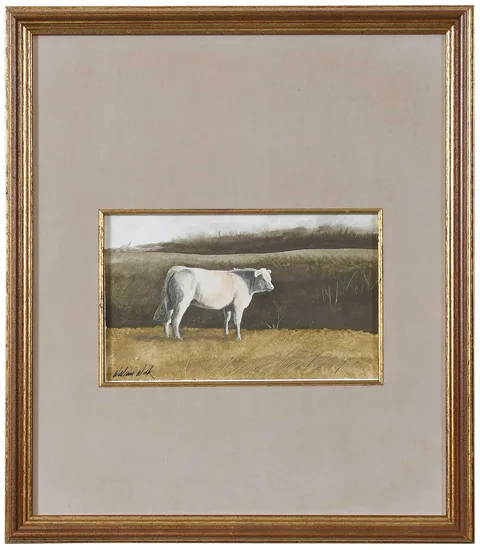 William Wolk, Afternoon Sun, watercolor on board
