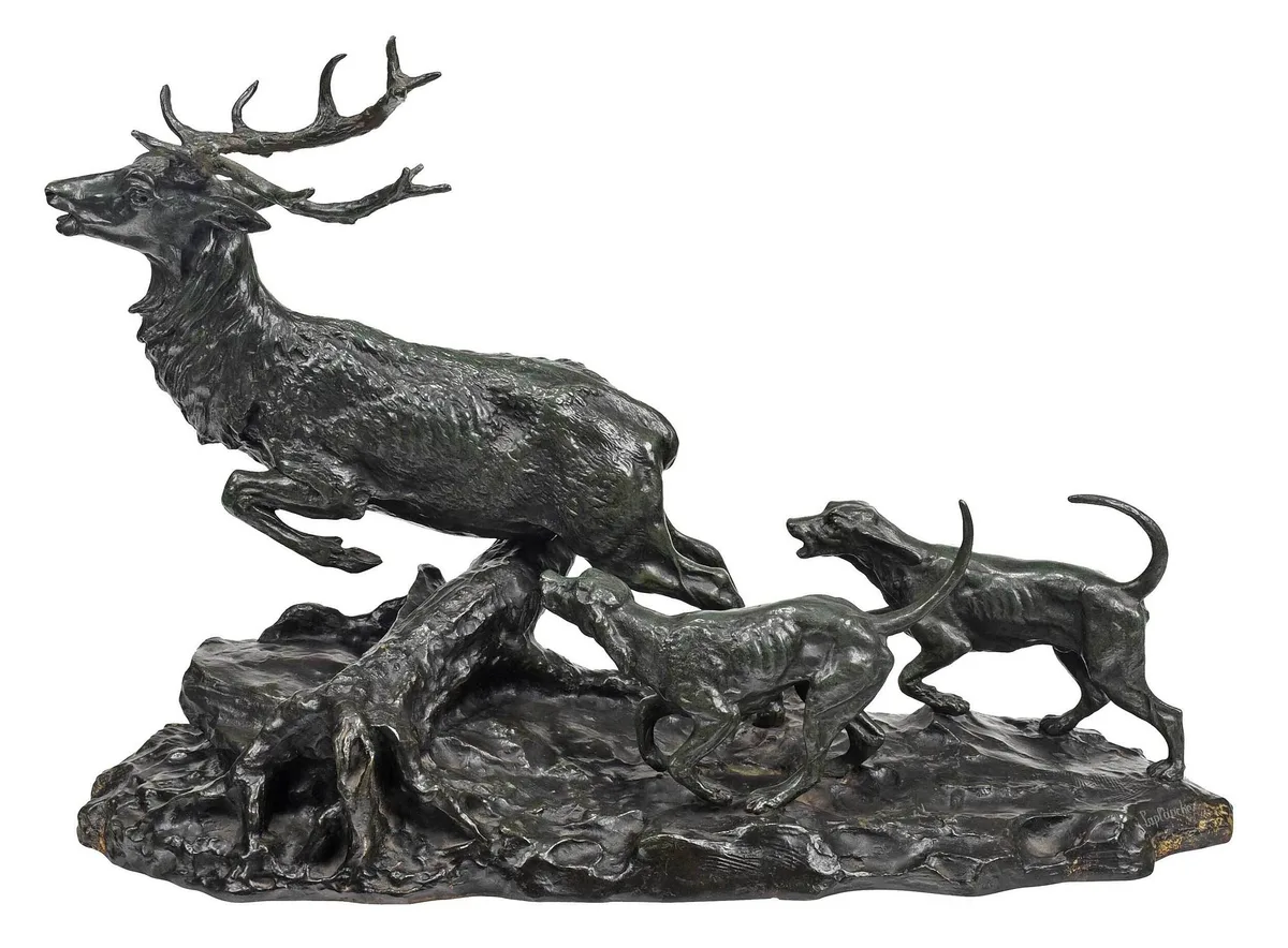 Pierre Albert Laplanche Sporting, Untitled, patinated bronze