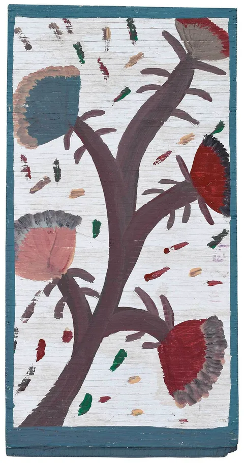 Mose Tolliver, Tree of Life, paint on board