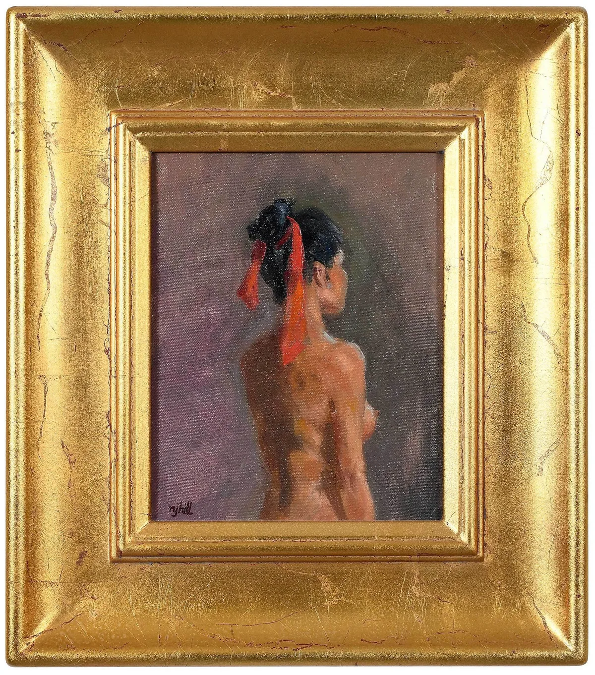 Nancy J. Hill, Red Flourish, 2006, oil on canvas