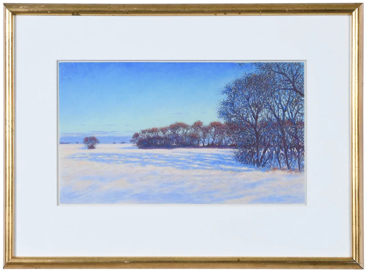 Rick Olson, Minnesota Winter, pastel on paper