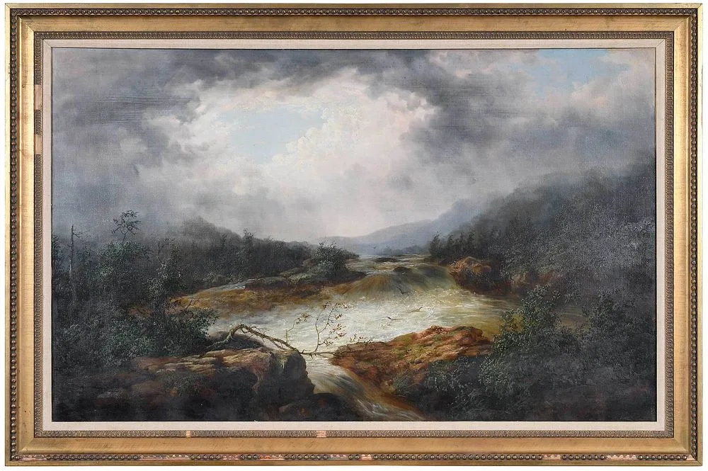 Wilhelm Frerichs, North Carolina Landscape, oil on canvas