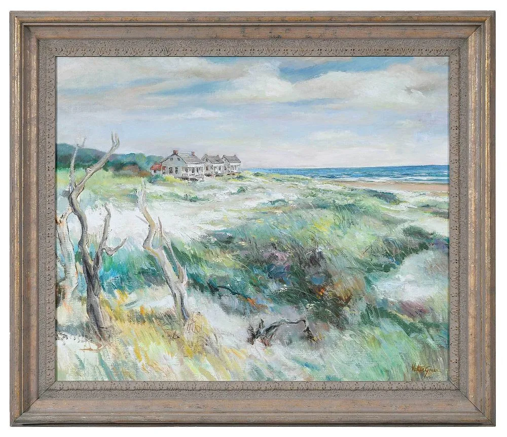 Walter Greer, Angel Island, oil on canvas