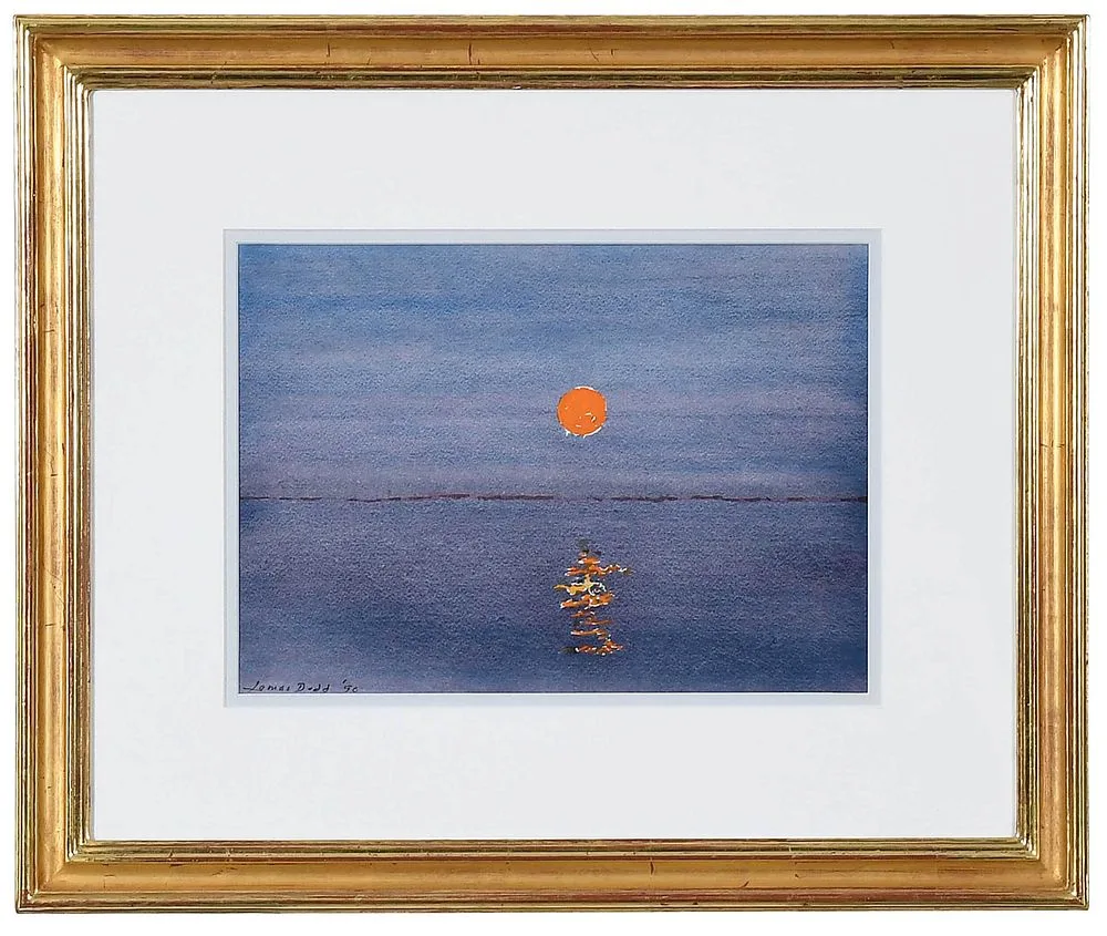 Sunset by Lamar Dodd, 1990, watercolor on paper, sold May 2022