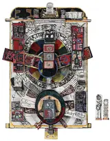 Untitled, three dimensional assemblage, Brunk Auctions 2022