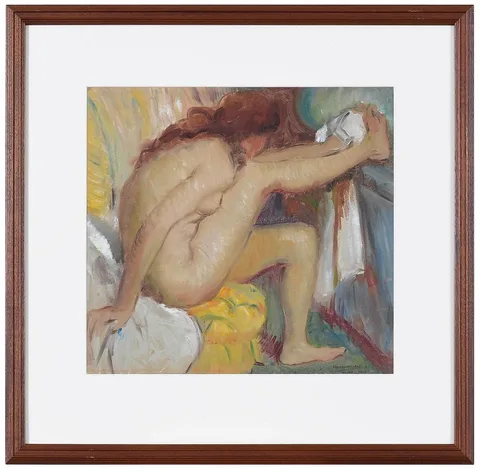 A. Henry Nordhausen, Bather, After Degas, 1932, monotype on paper