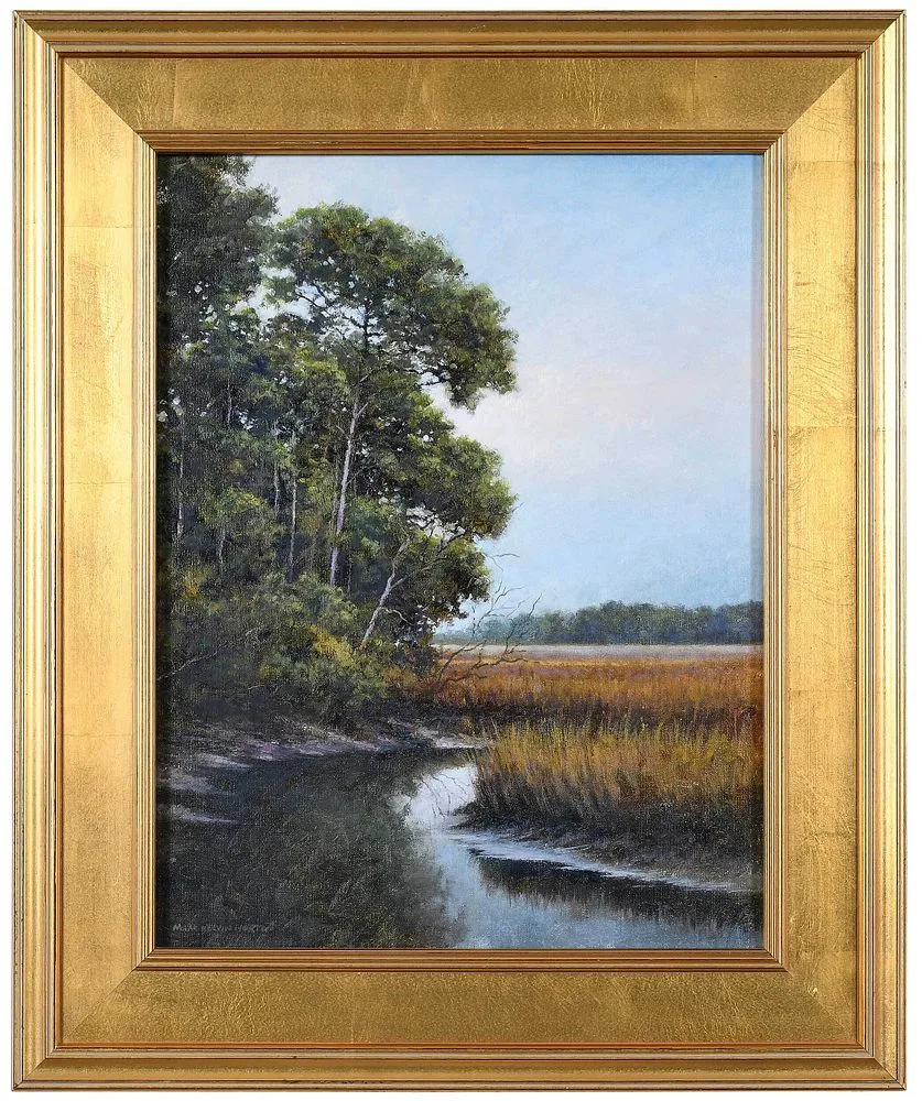 Marsh Scene by Mark Kelvin Horton, oil on canvas, sold Mar 2022