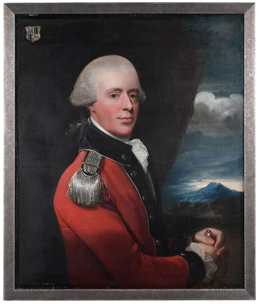 John Singleton Copley, Portrait of Henry Belasyse, Second Earl of Fauconberg, in uniform in a landscape (P. 591), oil on canvas