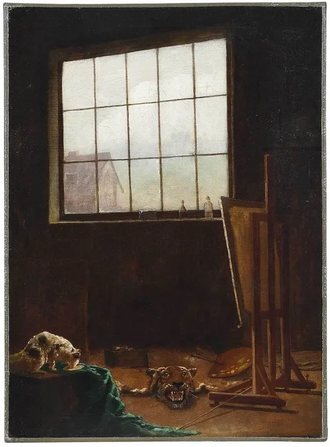 Eastman Johnson, Studio Interior, Nantucket, c. 1870-80, oil on canvas