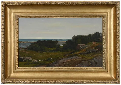Samuel Colman, View to the Coast, oil on canvas