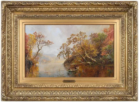 Jasper Francis Cropsey, Boating on the Lake, 1874, oil on canvas