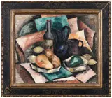 Marsden Hartley, Still Life with Bottles and Pitchers
