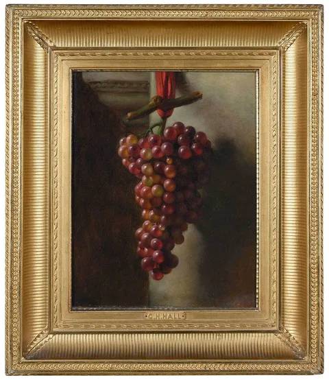 George Henry Hall, Bunch of Grapes, 1863, oil on canvas