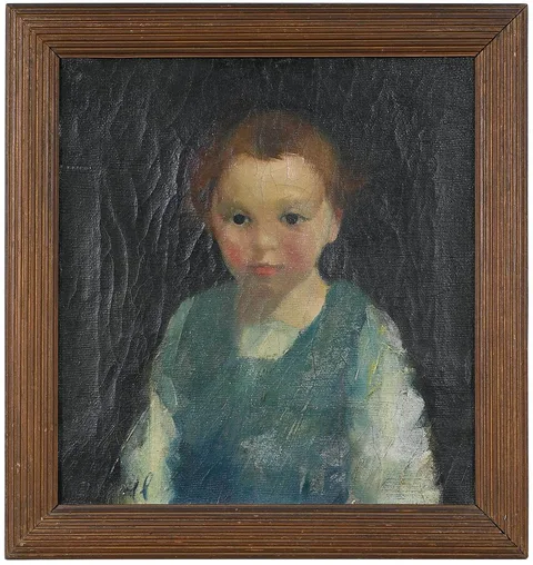 John Wesley Carroll, Portrait of a Boy, oil on canvas