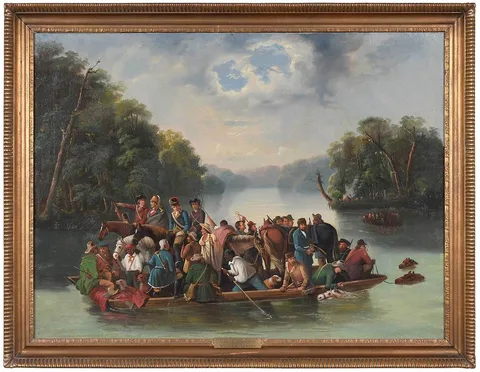William Ranney, Francis Marion Crossing the Pee Dee, 19th century copy after William Tylee Ranney, New York/New Jersey, 1813-1857, oil on canvas