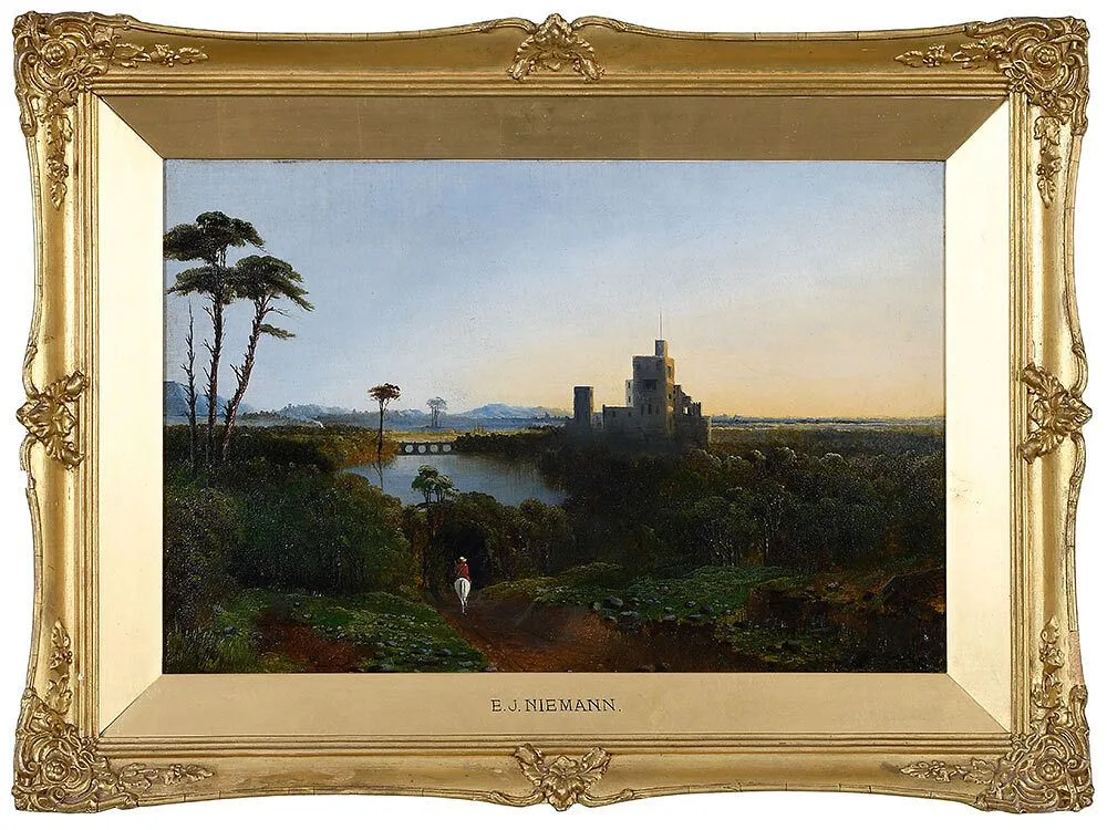 Sr. by Edmund John Niemann, oil on canvas, sold Feb 2022