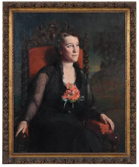 Wilford Conrow, Portrait of Henrietta King Bryan Baldwin (1884-1968), 1937, oil on canvas