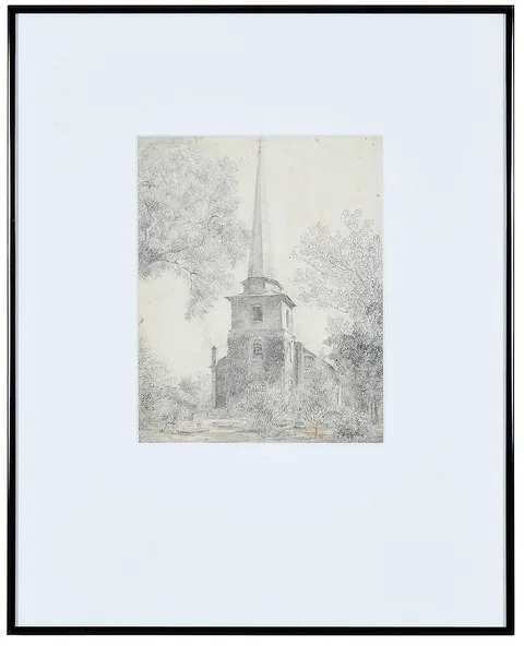 Louis Orr, St. Paul's Church, Edenton, North Carolina, graphite on paper