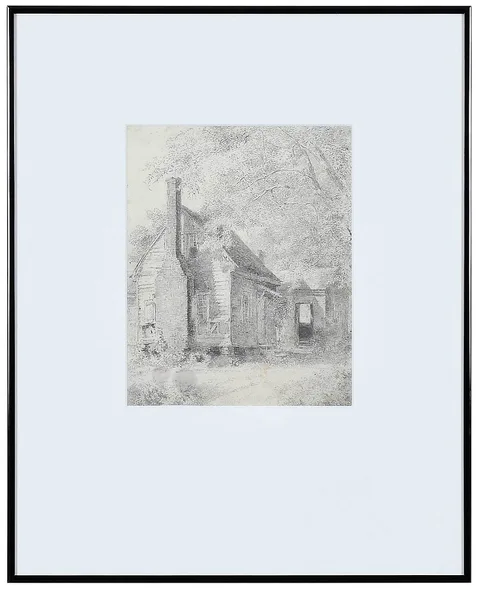 Louis Orr, Old Servant's Quarters, Hillsboro, North Carolina, not apparently signed, graphite on paper