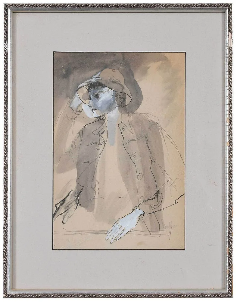 Henry Faulkner, John, ink and wash
