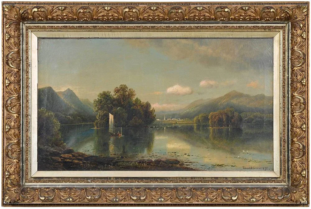 Summer Scene by Edmund Darch Lewis, 1878, oil on canvas, sold Dec 2021