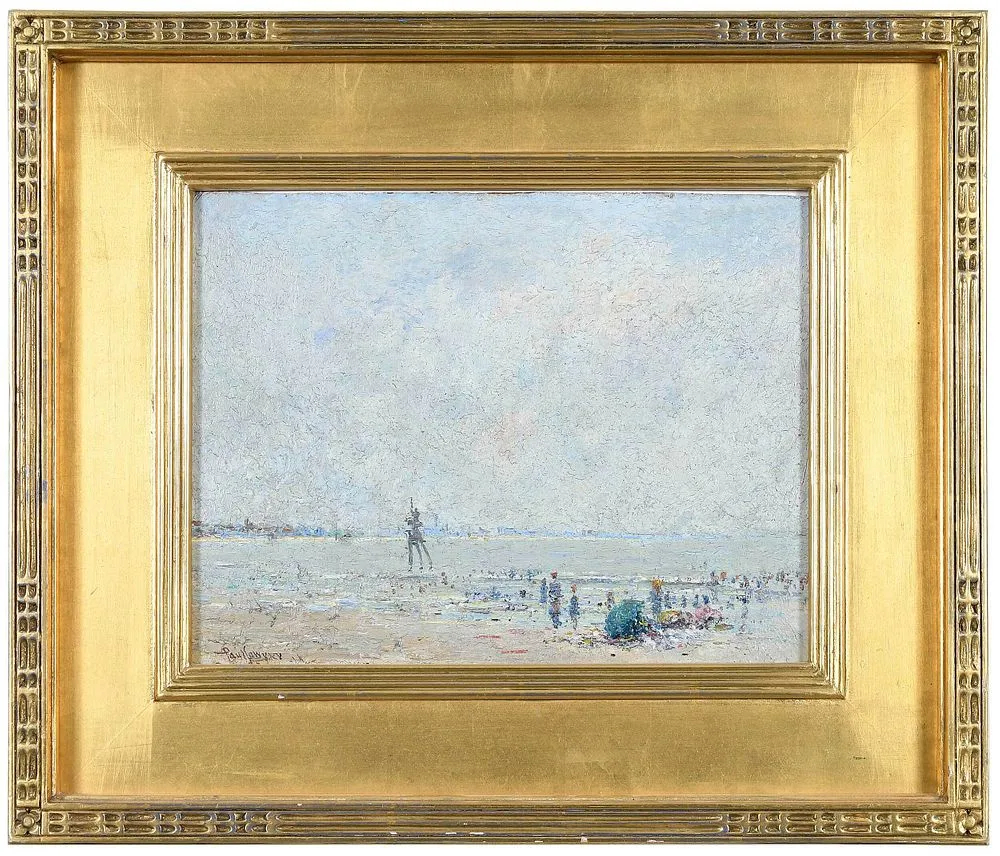 Off The Point, Sheepshead Bay, Long Island by Paul Sawyier, oil on board, sold Dec 2021