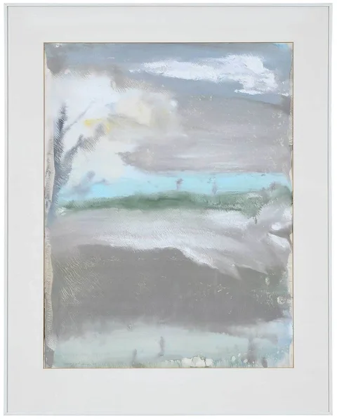John MacWhinnie, Abstract Landscape, gouache on paper