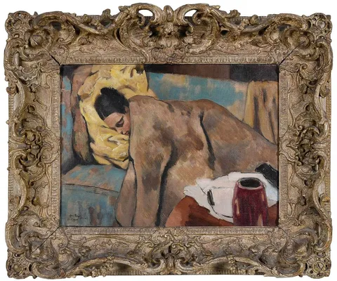 James McBey, Marguerite Sleeping, 1933, oil on canvas