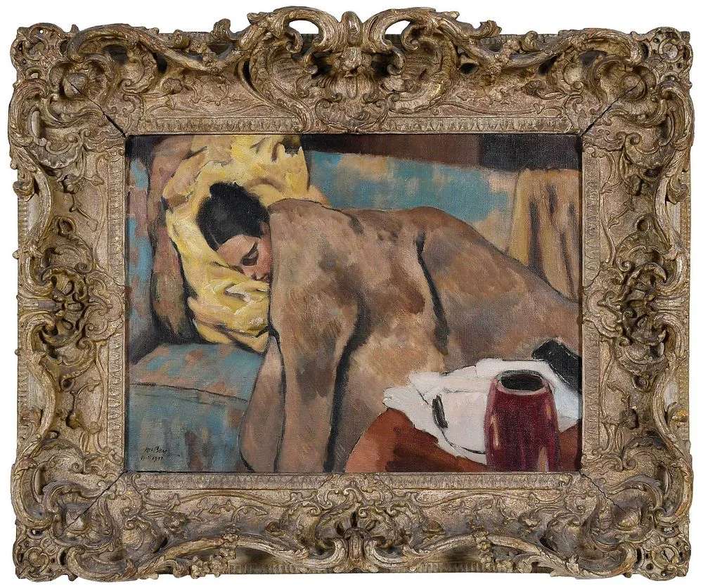James McBey, Marguerite Sleeping, 1933, oil on canvas