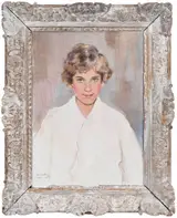James McBey, Portrait of Joan Loeb, Tangier
