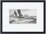 James McBey, The Thames Barge Race: The Sarah Winning, (H. 273), VIII