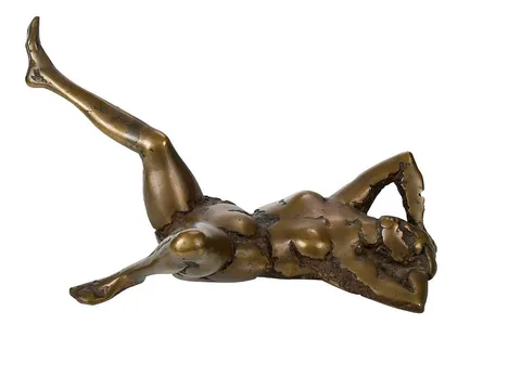 Reclining Nude by Thomas F. McClure, acrylic base, sold Dec 2021