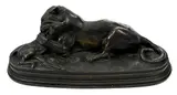 Antoine-Louis Barye, Tigre d‚vorant une gazelle (P. & R. A95), after 1875