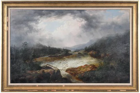 Wilhelm Frerichs, North Carolina Landscape, oil on canvas