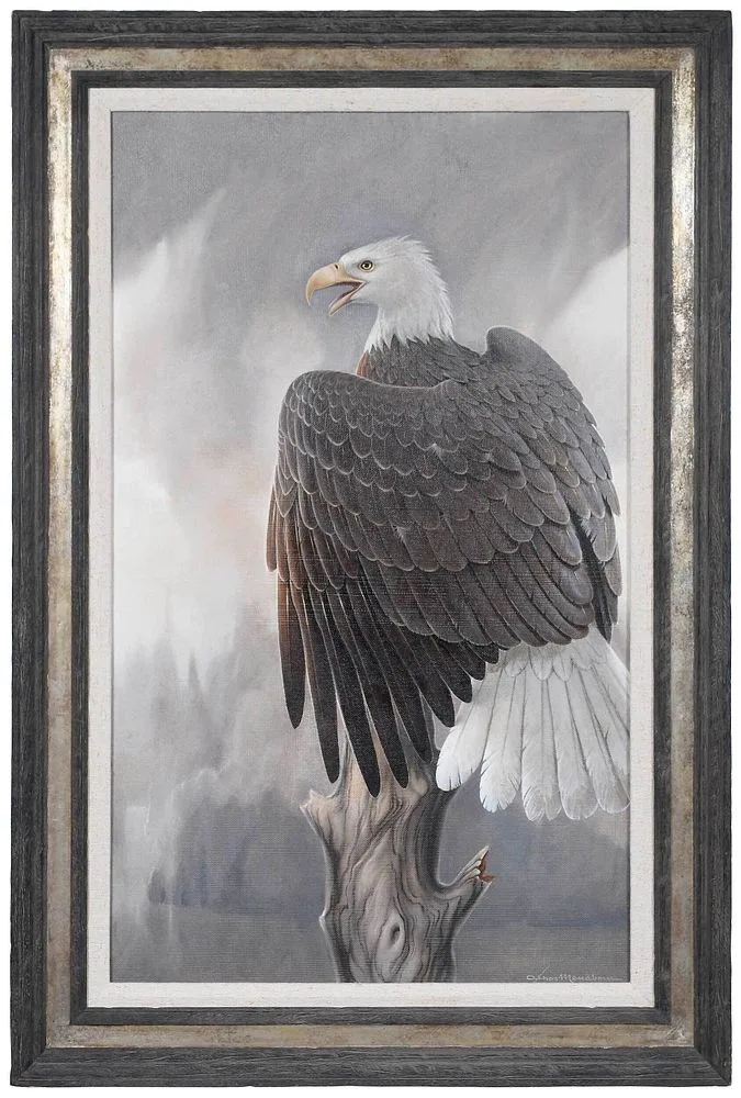 Athos Menaboni, American Bald Eagle, oil on Masonite