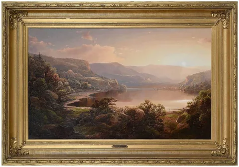 Sunset by William Louis Sonntag, c. 1860. oil on canvas, sold Sep 2021
