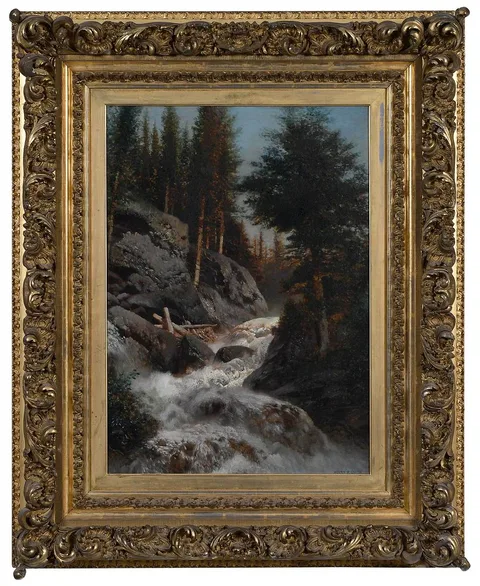 Henry Pember Smith, The Cascade, oil on canvas