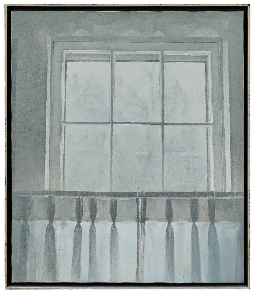 Through the Window by Peter Poskas, oil on canvas, sold Sep 2021