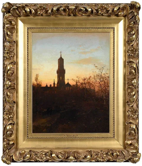George McCord, The Vesper Hour, c. 1883, oil on canvas