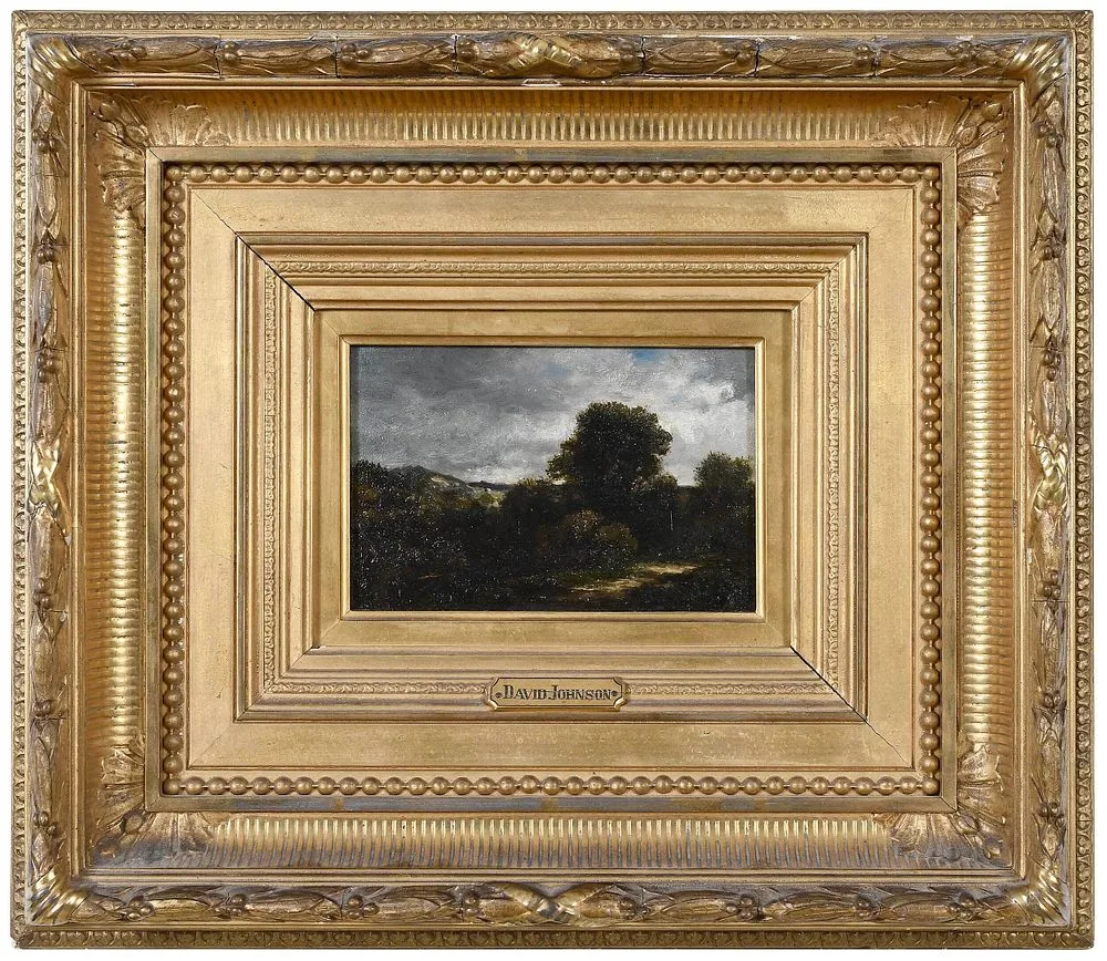 Coming Storm by David Johnson, 1878, oil on canvas, sold Sep 2021