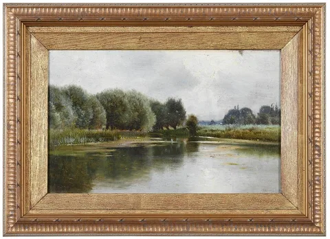 Ernest Parton, The Marshes, oil on canvas
