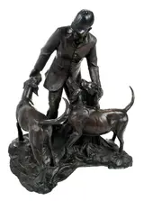 Veryl Goodnight, Fox Hunter with Three Hounds