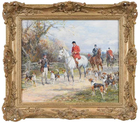 Heywood Hardy, Setting Off, oil on canvas